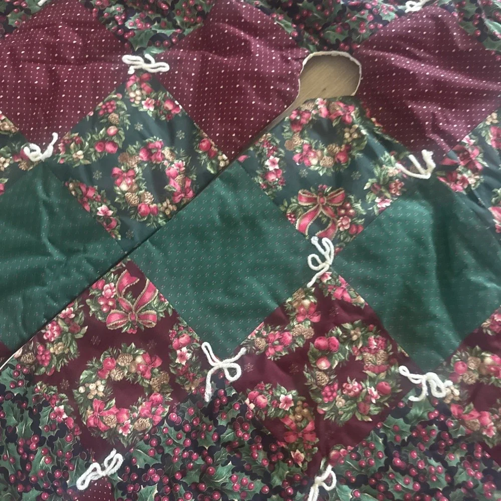 Vintage Patchwork Christmas Tree Skirt 58